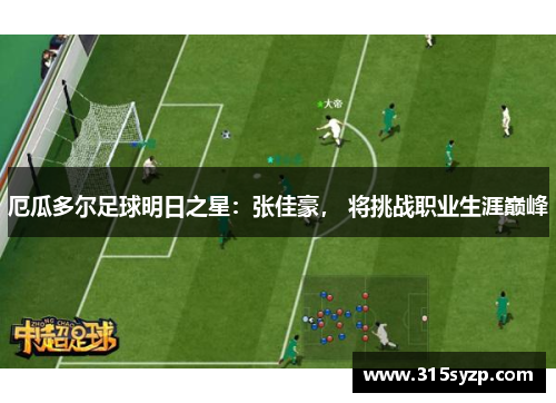 厄瓜多尔足球明日之星：张佳豪， 将挑战职业生涯巅峰